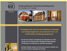 Tablet Screenshot of orthopaedie-bitterfeld.de